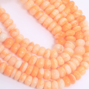 Hermosas Cuentas de Cuarzo Arcoíris en Tono Naranja, Forma Redonda Lisa, 15 Pulgadas, 7-10 mm, Cuentas de Piedras Preciosas de Cuarzo Arcoíris de Calidad AAA para - Product Image 4