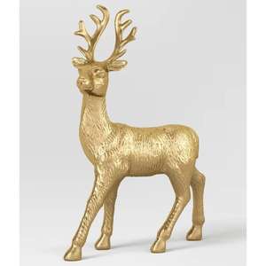 รูปปั้นกวางเรนเดียร์ตกแต่งอลูมิเนียมสีเงินล้วนแบบตั้งของตกแต่งบ้านในวันหยุดคริสต์มาส2025รูปปั้นสัตว์กวางเรนเดียร์ - Product Image 6