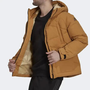 Chaqueta Acolchada para Hombre, con Capucha, Ligera, Resistente al Agua, Transpirable, con Logotipo Frontal, Estilo Bomber - Product Image 3