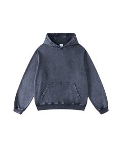 Sudadera con Capucha Unisex Vintage de Algodón Lavado con Bolsillo Canguro, Estilo Casual Urbano - Product Image 1