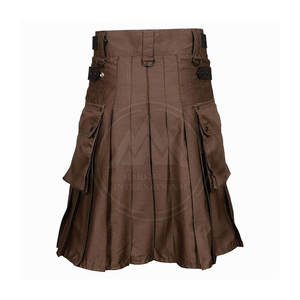 Nouveau coton hybride vert écossais de haute qualité pour hommes, Kilt à imprimer Logo personnalisé, Kilts à vendre en ligne - Product Image 6