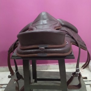 Selle anglaise en cuir Western de qualité supérieure Freemax sans arbre et légère, durable et confortable pour les cavaliers - Product Image 5