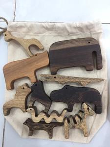 Juguete de animales de madera inspirado en Montessori, juguete de animales de madera hecho a mano, respetuoso con el medio ambiente, regalo de juego seguro para niños, aprendizaje Natural creativo - Product Image 3