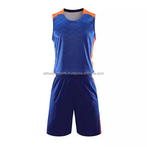 Uniforme de basket-ball 100% Polyester imprimé par Sublimation de haute qualité, nouveau Design confortable, vêtements de Sport, ensemble de maillots de basket-ball pour adultes - Product Image 1
