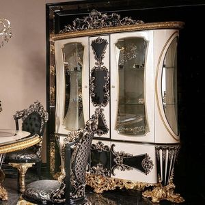 Ensemble de table à manger ovale européenne de luxe, plateau en marbre, pieds sculptés en or, style antique, chaises à dossier plein, meubles pour la maison - Product Image 2