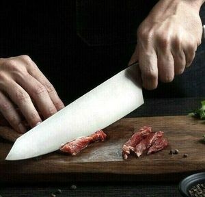 Couteau de cuisine en acier inoxydable à haute teneur en carbone personnalisé en gros manche en bois OEM ODM coutellerie usine Hot Seller Sharp couteau de chef - Product Image 6