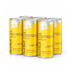 Paquete de 12 Latas de RedBull Tropical de 250ml para Tiendas y Distribuidores de Bebidas que Buscan Bebidas Energéticas Populares al por Mayor - Product Image 3