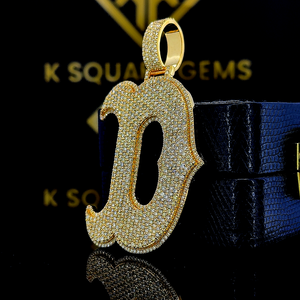 จี้ตัวเลขฮิปฮอปของผู้ชายเครื่องประดับเงิน925เงินโมอิสซาไนท์สไตล์ฮิปฮอปสำหรับเด็ก - Product Image 2