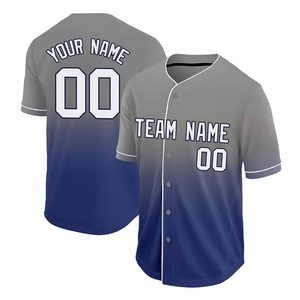 Vente en gros Maillot de baseball unisexe sur mesure Vêtements de sport pour hommes et femmes Maillot d'entraînement à vendre - Product Image 6