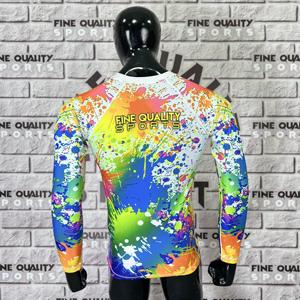 Rash Guard de artes marciales MMA para hombres, impresión digital para hombres, crea tu propio protector de erupción que absorbe la humedad completamente sublimado - Product Image 2