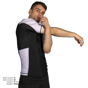 2024 unisexe conception personnalisée Rash Guard hommes adultes haute qualité MMA Rush manches courtes Spandex Gym Gear impression sublimée - Product Image 6