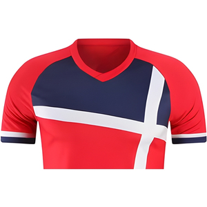Camiseta de Fútbol Corta Unisex Transpirable para Adultos, 100% Poliéster, 180g, Secado Rápido, Cuello Redondo, Personalizable con Nombre y Números del Equipo por Sublimación - Product Image 2