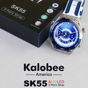 Reloj Inteligente SK55 con Pantalla AMOLED y 3 Pares de Correas, Resistente al Agua IP68, Llamadas por Bluetooth, Pantalla Siempre Encendida, Dynamic Island, Salud - Product Image 3