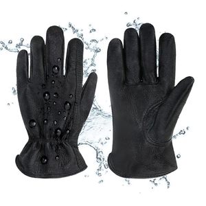 Gants de soudage de construction de jardin en cuir de chèvre de haute qualité Sunland avec poignées Gants en cuir de travail de sécurité industrielle - Product Image 1