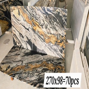 Losa de Granito Dorado Fusion Indio Premium con Acabado Pulido, Piedra Natural para Encimeras Fabricadas a Medida y Muebles Elegantes - Product Image 5