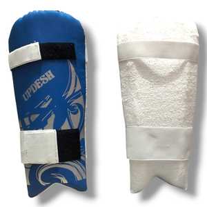 Protector de Brazo para Cricket Marca UPDESH SPORTS, Parte Delantera de PU, Parte Trasera de Toalla y Algodón, Impresión de Logotipo Personalizado, Azul - Product Image 1