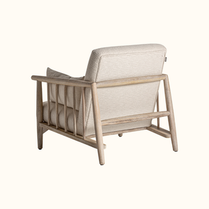 Fauteuil lounge en teck Arlo, style moderne minimaliste, pour la maison, le bureau, le salon, la chambre à coucher, l'appartement, la salle à manger - Meubles de maison polyvalents - Product Image 3