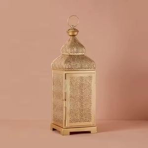 Gold Cutwork Metal Hanging & Tabletop Lanterns for Home <b>Decoration</b> Ramadan & Eid Mubarak Collection - Product Image 4