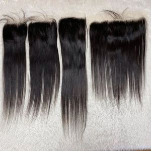 Cabello humano liso natural vietnamita cierre frontal transparente HD encaje 13x6 13x4 2x6 4x4 5x5 6x6 en estilo de onda natural - Product Image 1