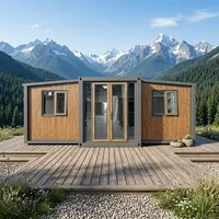 Module de bar de plage portable, maison conteneur pliable pour les centres de divertissement en bord de mer, les stations balnéaires et le glamping nocturne