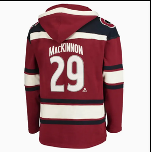 Custom ice Hockey Hoodie Unisex Cotton Lacet Front Hooded Sweatshirt Team Logo Patch Winter hoodie - Product Image 2