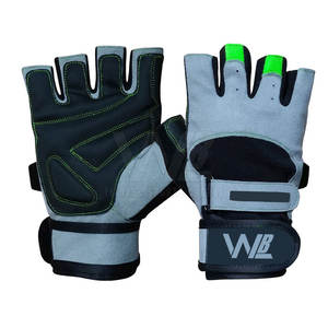 Gants de gymnastique de meilleure qualité, design personnalisé, en cuir polyester respirant pour l'haltérophilie et le sport, en cuir suédé - Product Image 1