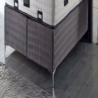 Lit d'Hôtel Européen Moderne Derniers Designs de Lits Doubles en Bois Massif Style Doux Européen