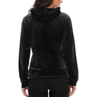 Sudadera con Capucha Larga para Mujer, Tallas Grandes, Transpirable, Resistente al Viento, Bordada, Lavada, Personalizable, para Primavera, Verano, Otoño e Invierno, con Forro Polar