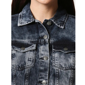 Vestes universitaires en laine et denim tricotées pour femmes à prix abordable, manches longues, imperméables, respirantes, en coton et élasthanne écologiques, pour l'automne - Product Image 6