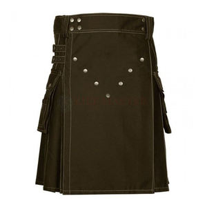 Kilt de Lana Tartán Royal Stewart para Hombre de Alta Calidad Majid Impex en Hermoso Color Estilo Fagot - Product Image 5