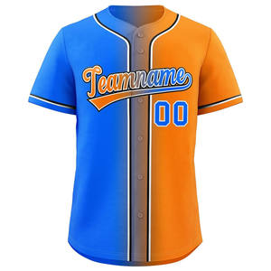 Wholesale Custom Baseball Jersey Breathable Gradient Sportswear for Men & Women Team Uniform with Logo Printing - Product Image 3