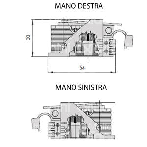 คอยล์กลุ่มแรงดันไฟฟ้า12V AC ไนล่อนสีดำรองรับสำหรับล็อคไฟฟ้าชุด: 11521 - 11540 - 11551 - 11560 - 11610-11611- - Product Image 1