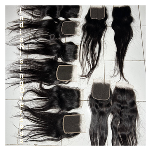 ผมดิบธรรมชาติสีธรรมชาติผมเรมีผมผู้บริจาคเดี่ยวผมปิดลูกไม้แบบ HD - Product Image 2