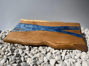 Tabla de Cortar Artesanal de Madera y Resina, Utensilio de Cocina Ecológico, Duradero, Fácil de Limpiar, Apto para Lavavajillas - Product Image 3