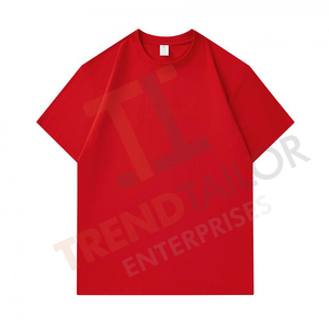 T-shirt décontracté à manches courtes en coton 100% à col rond lourd de 290 g/m² pour hommes T-shirt uni surdimensionné - Product Image 4