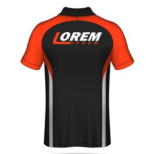 Vente en gros sur mesure de polos de golf pour hommes vêtements de travail en spandex en polyester respirant pour t-shirt polo conception personnalisée - Product Image 4