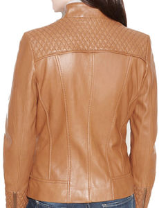 แจ็กเก็ตหนังกลางแจ้งแฟชั่นผู้หญิงคุณภาพสูงฤดูใบไม้ร่วงฤดูหนาวระบายอากาศได้ดีดีไซน์ใหม่ขนาดพลัสไซส์กันน้ำกันลม - Product Image 4