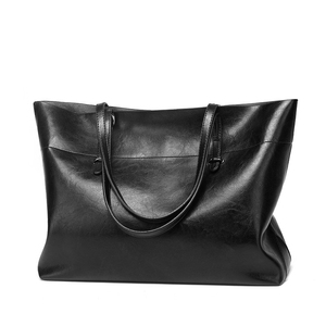 Nueva moda de alta calidad, diseño personalizado, Material de cuero de gran capacidad, bolso de hombro de cuero para mujer en varios colores - Product Image 5