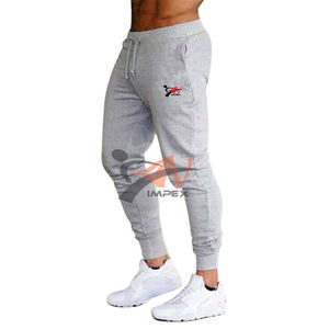 Pantalones de entrenamiento para hombre con logotipo impreso personalizado, pantalones de chándal holgados de talla grande para otoño e invierno, pantalones lisos para gimnasio, joggers para hombre - Product Image 2