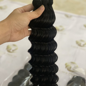 Extensions de cheveux indiens vierges à double trame, 100 % naturels, tissage machine, styles raides, bouclés, ondulés et profonds – Vente en gros à chaud - Product Image 2