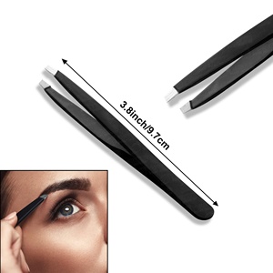 Herramienta DE BELLEZA DE ACERO hecha a mano pinzas resistentes para cejas en todos los colores para depilación y depilación facial ecológica - Product Image 4