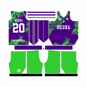 Uniforme de basket-ball imprimé par sublimation de conception personnalisée OEM pour les jeunes et les adultes avec nom et numéro en sergé disponibles dans toutes les tailles - Product Image 2