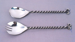 Ensemble de couverts de style moderne, design artisanal, poli brillant, couverts décoratifs pour la cuisine, décoration de table pour le dîner de mariage - Product Image 3