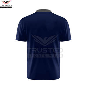 Camisetas de Hombre de Algodón Tejido Sólido de Dos Tonos con Combinación de Colores Personalizada para el Cuello, Impresión de Logotipo Personalizado, Transpirables, de Manga Corta - Product Image 3