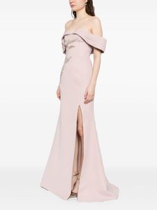 Elegante Vestido de Noche Largo Antiestático con Escote Corazón, Adornado con Cuentas, Sin Mangas, de Tul, para Novia, Boda o Fiesta - Product Image 3