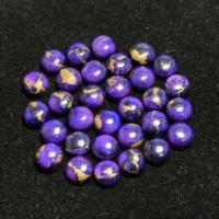 Pierre précieuse en vrac de qualité supérieure AAA+ sur mesure, cabochon en turquoise Kingman naturelle de couleur cuivre violet, pour bijoux