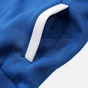 Diseño personalizado al por mayor de los hombres sólidos de invierno casual sudaderas con capucha de lana mejor calidad bajo MOQ precio barato - Product Image 4