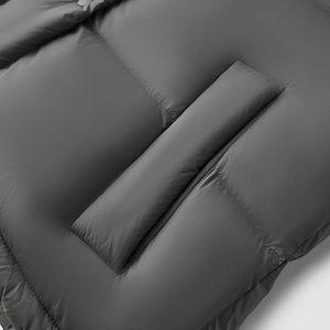 Veste à capuche zippée personnalisée de haute qualité pour hommes Veste en duvet d'hiver en toile directement du fabricant - Product Image 6