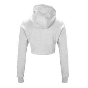 Sweat-shirt court pour femme, confectionné avec un tissu respirant offrant confort, chaleur et un style décontracté et tendance. - Product Image 6
