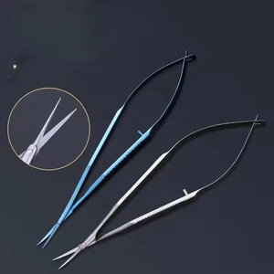 Juego de Instrumentos de Tijeras para Capsulotomía Quirúrgica Oftálmica con Puntas Anguladas, Acero Inoxidable, Manual, Reutilizable - Product Image 4